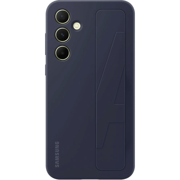 Samsung Galaxy A55 5G Standing Grip -suojakuori, tummansininen