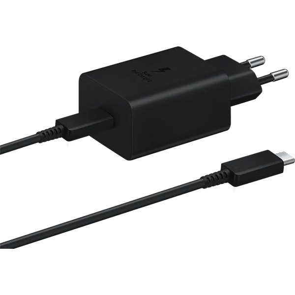 Samsung USB-C 45 W -verkkolaturi + USB-C-kaapeli 1,8 m, musta