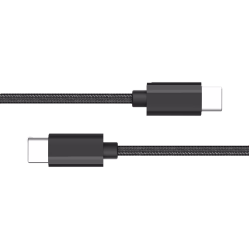 Grateq USB-C-USB-C-pikalatauskaapeli 0,5 m, musta