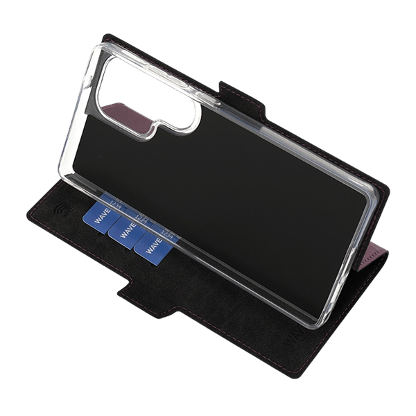 Wave Book Case -suojakotelo, Samsung Galaxy S25 Ultra 5G, violetti - Image 2