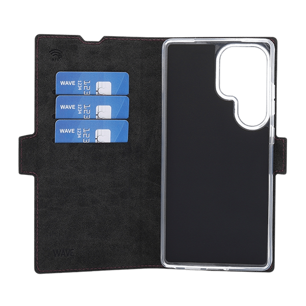 Wave Book Case -suojakotelo, Samsung Galaxy S25 Ultra 5G, violetti - Image 3