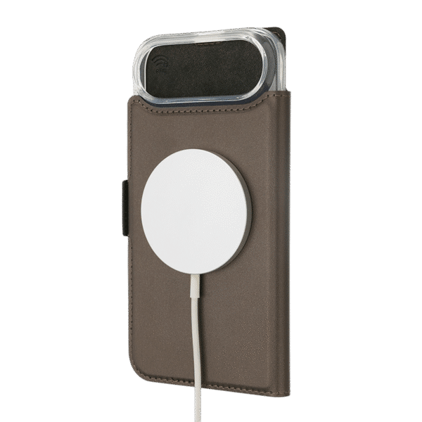 Wave Book Case MagSafe -suojakotelo, Apple iPhone 17 Air, ruskea - Image 3