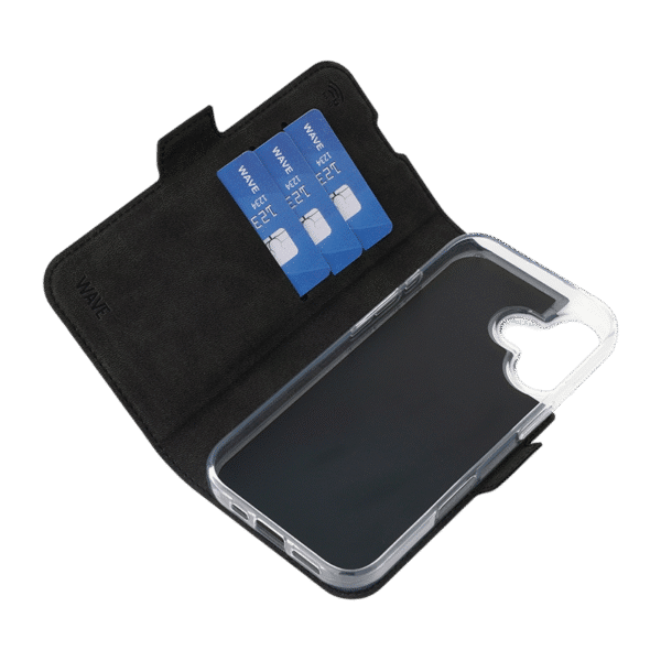 Wave Book Case MagSafe -suojakotelo, Apple iPhone 17, musta - Image 3