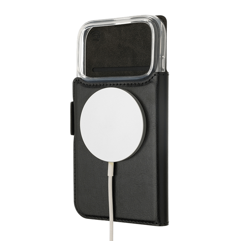 Wave Book Case MagSafe -suojakotelo, Apple iPhone 17 Pro Max, musta - Image 2