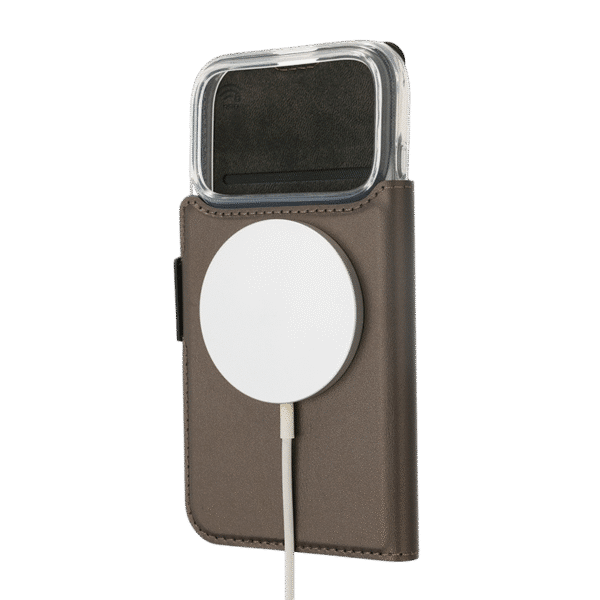 Wave Book Case MagSafe -suojakotelo, Apple iPhone 17 Pro Max, ruskea - Image 2