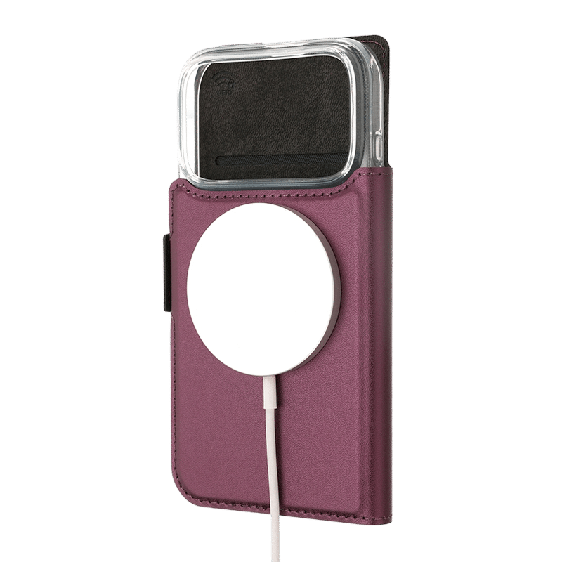 Wave Book Case MagSafe -suojakotelo, Apple iPhone 17 Pro Max, violetti - Image 3