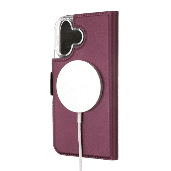 Wave Book Case MagSafe -suojakotelo, Apple iPhone 17, violetti - Image 3