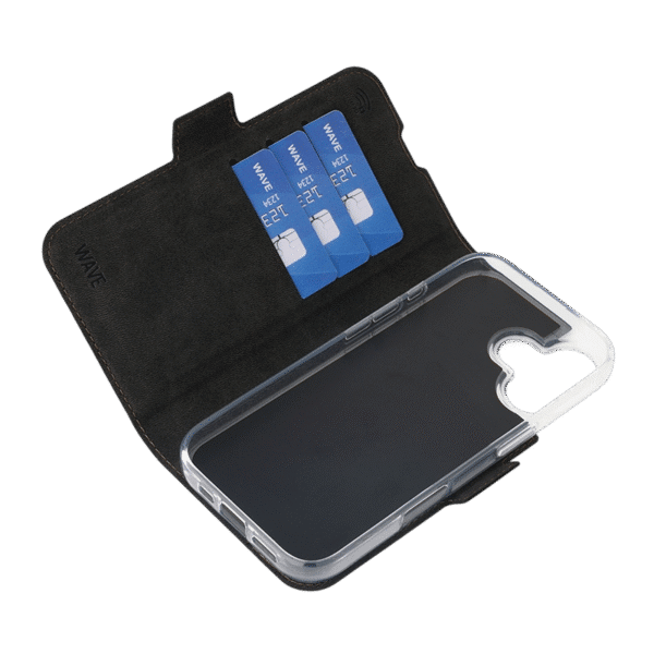 Wave Book Case MagSafe -suojakotelo, Apple iPhone 17, ruskea - Image 2