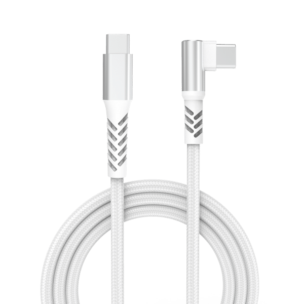 Grateq Pro USB-C-90-USB-C -kaapeli 240W 2,25m, valkoinen