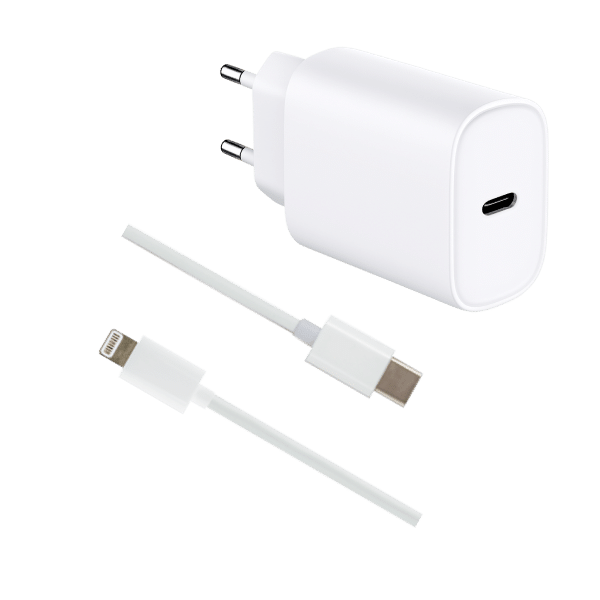 Laturi 25W + Lightning-kaapeli