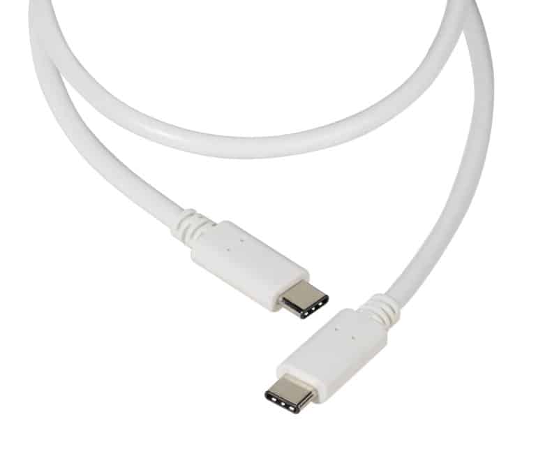 Vivanco USB-C/USB-C 2.0 kaapeli 1.2m Valkoinen