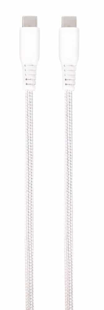 Vivanco Longlife USB-C/USB-C 2.0 kaapeli 0.5m Valkoinen