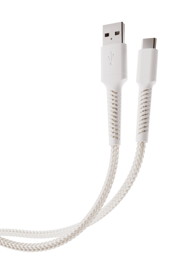 Vivanco Longlife USB-C/USB-A 2.0 kaapeli 0.5m Valkoinen