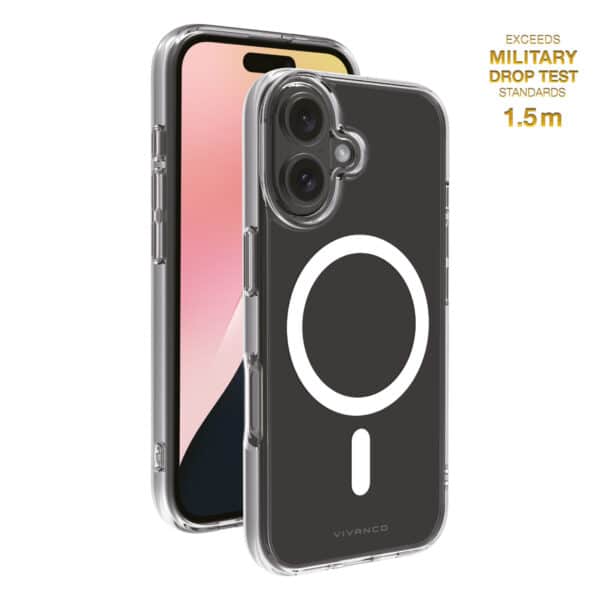 Vivanco Mag Clear Suojakuori iPhone 16 Kirkas