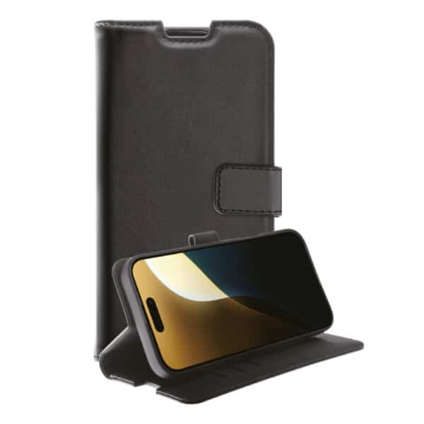 Vivanco Classic Lompakkokotelo iPhone 16 Pro Max Musta