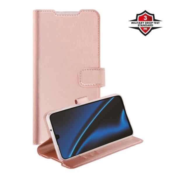 X2O Classic Wallet Lompakkokotelo Samsung Galaxy A17 5G  Rose Gold