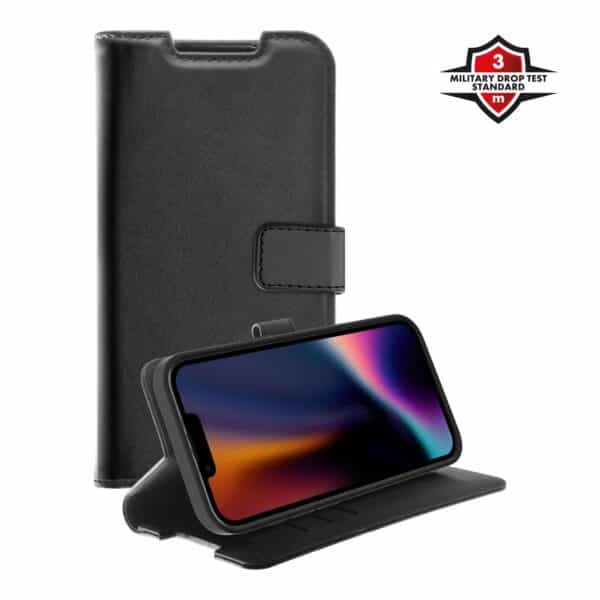 X2O Classic Wallet Lompakkokotelo Apple iPhone 16e Musta