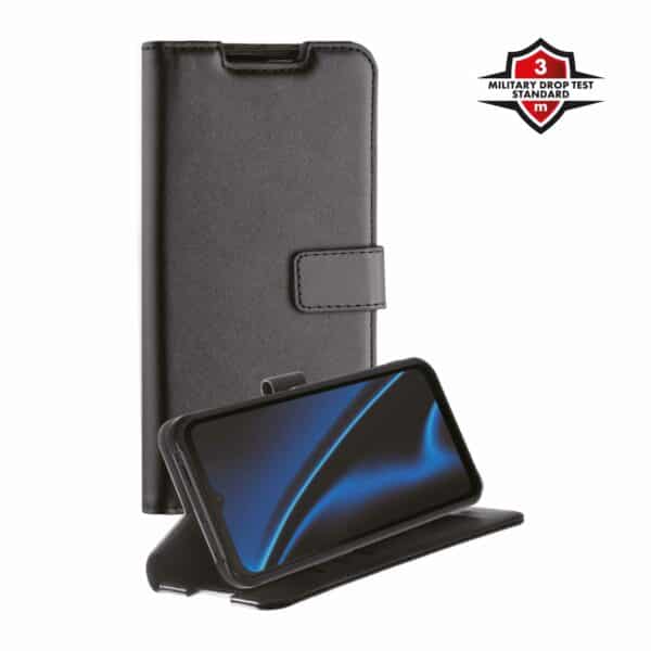 X2O Classic Wallet Lompakkokotelo Samsung Galaxy Xcover7 Pro Musta