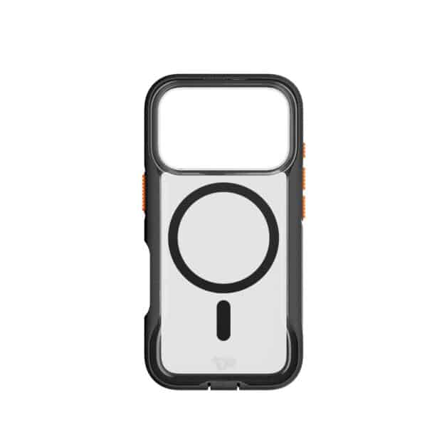 Tech21 Evo Pro Magsafe -suojakuori, käsinauhalla Apple iPhone 17 Pro Kirkas/Musta