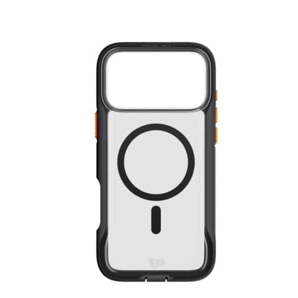 Tech21 Evo Pro Magsafe -suojakuori, käsinauha Apple iPhone 17 Pro Max Kirkas/Musta