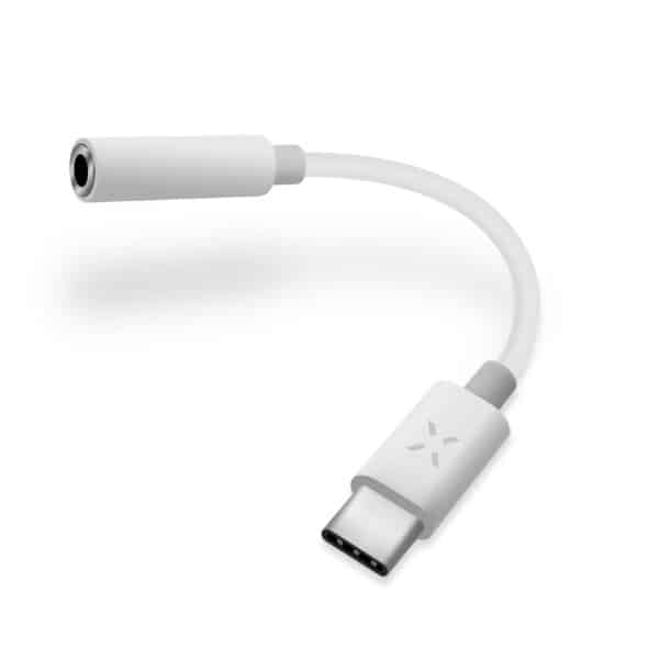 FIXED Audiosovitin USB-C/3.5mm Naaras 10cm Valkoinen