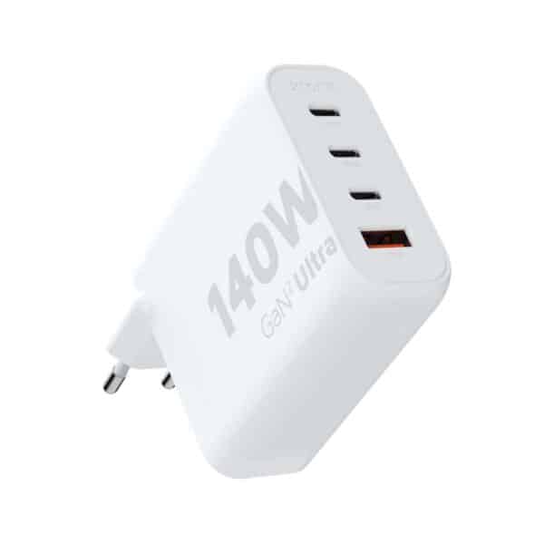 Xtorm 140W GaN2 Ultra Kotilaturi 3xUSB-C/USB-A Valkoinen