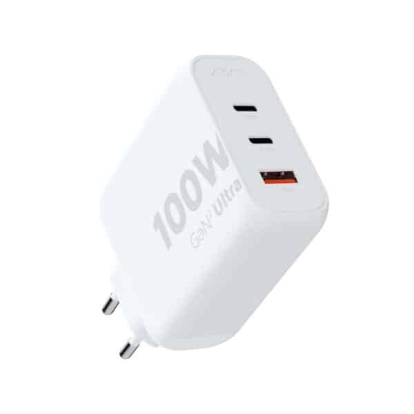 Xtorm 100W GaN2 Ultra Kotilaturi 2xUSB-C/USB-A Valkoinen
