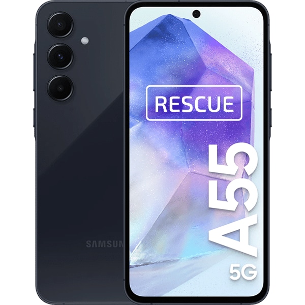 Samsung Galaxy A55, 128 GB, Musta (rescue)